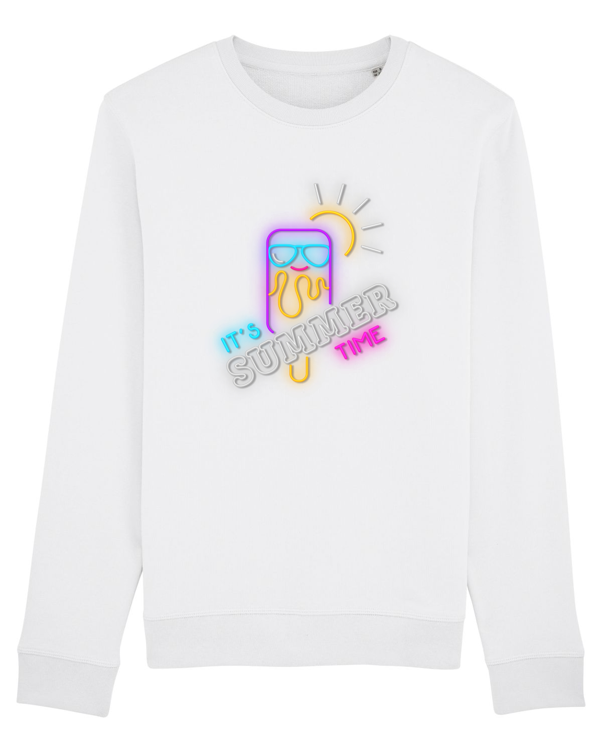 Bluză mânecă lungă Unisex Rise White