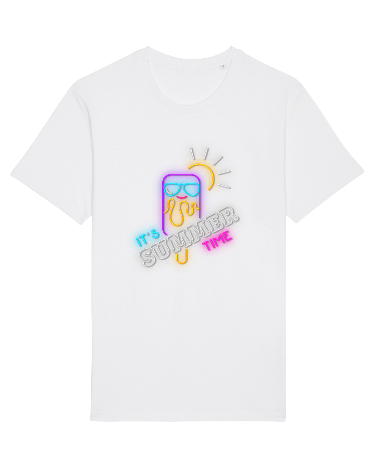 Tricou mânecă scurtă Unisex Rocker White
