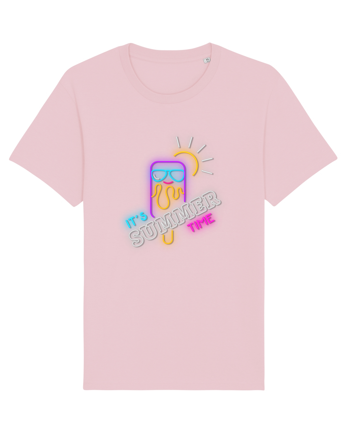 Tricou mânecă scurtă Unisex Rocker Cotton Pink