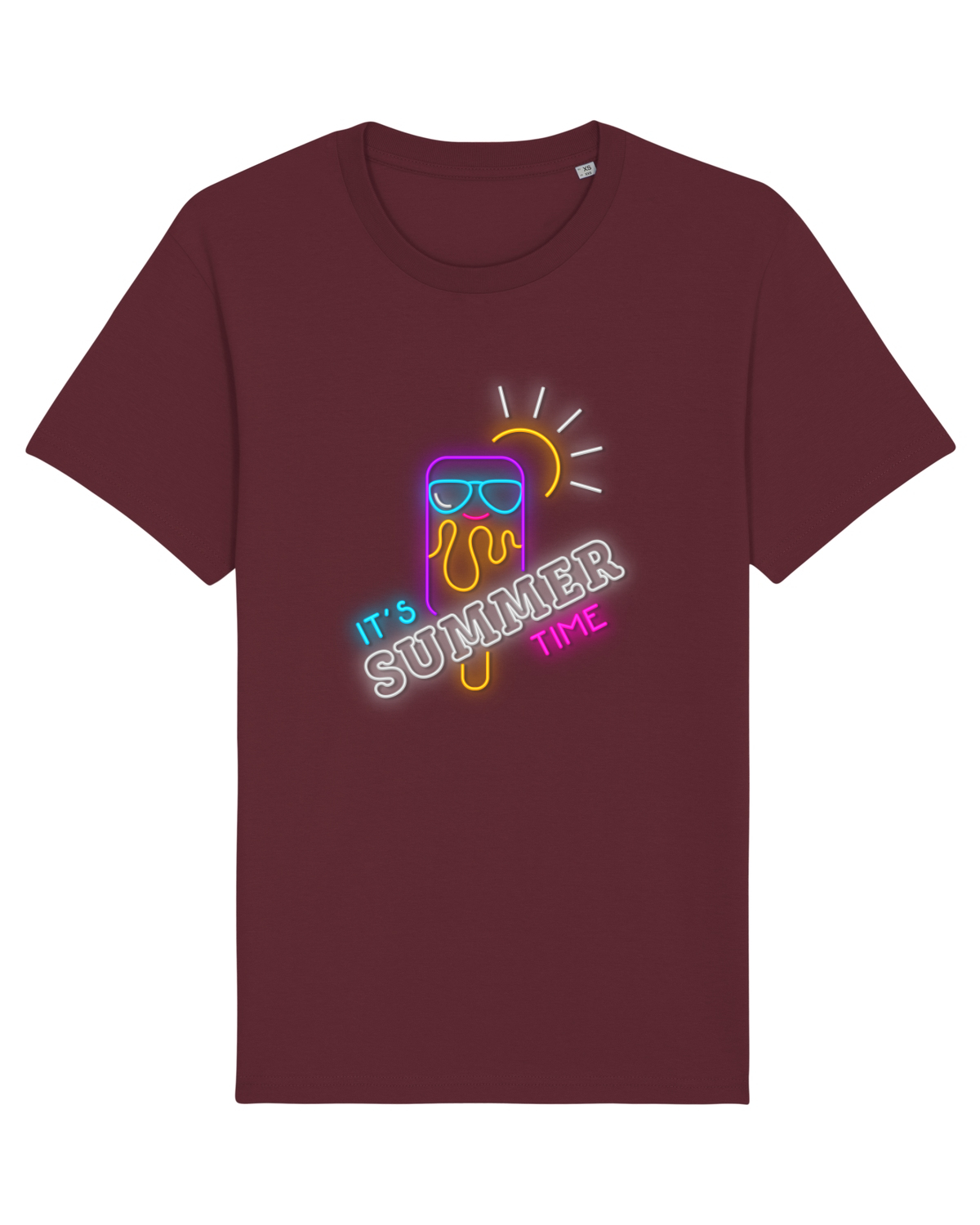 Tricou mânecă scurtă Unisex Rocker Burgundy