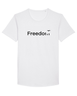 Freedom Tricou mânecă scurtă guler larg Bărbat Skater