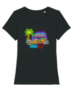 Vara e aici Tricou mânecă scurtă guler larg fitted Damă Expresser