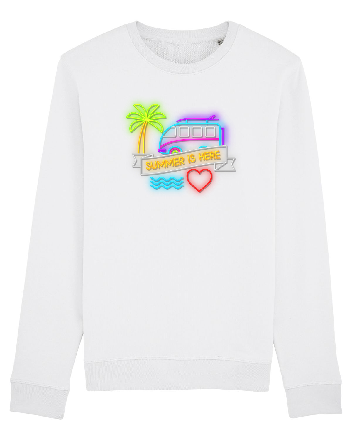 Bluză mânecă lungă Unisex Rise White