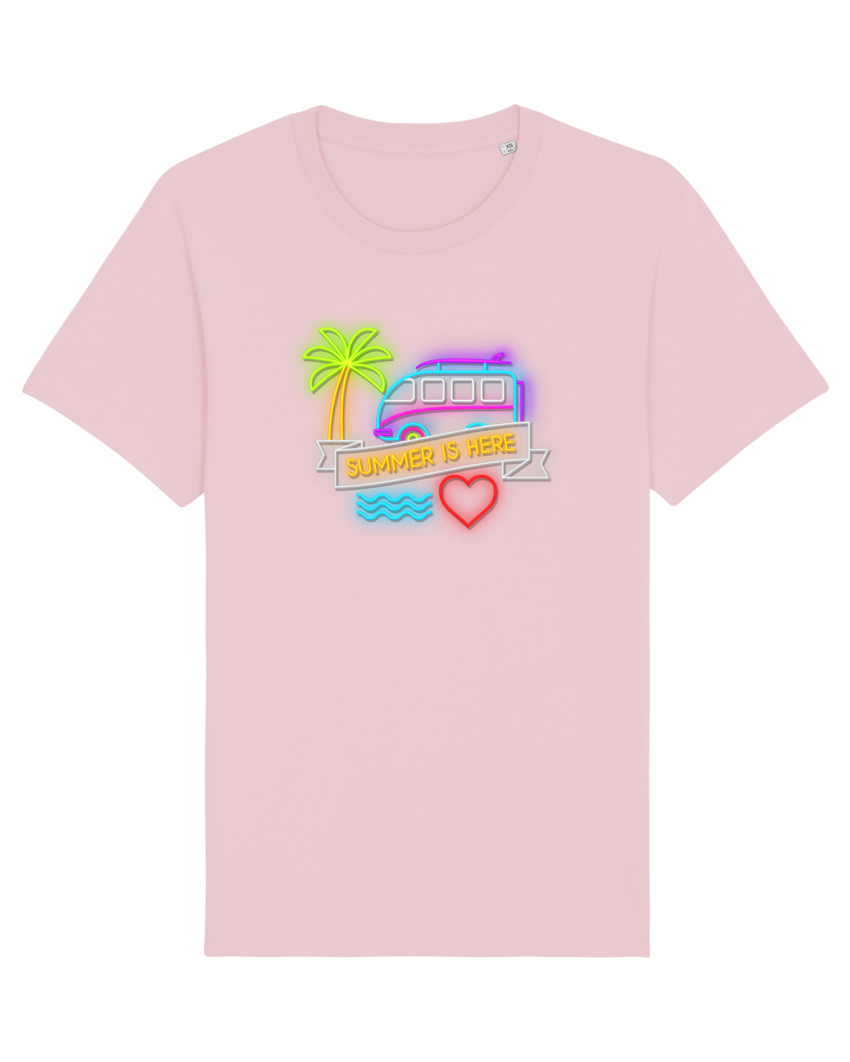 Tricou mânecă scurtă Unisex Rocker Cotton Pink