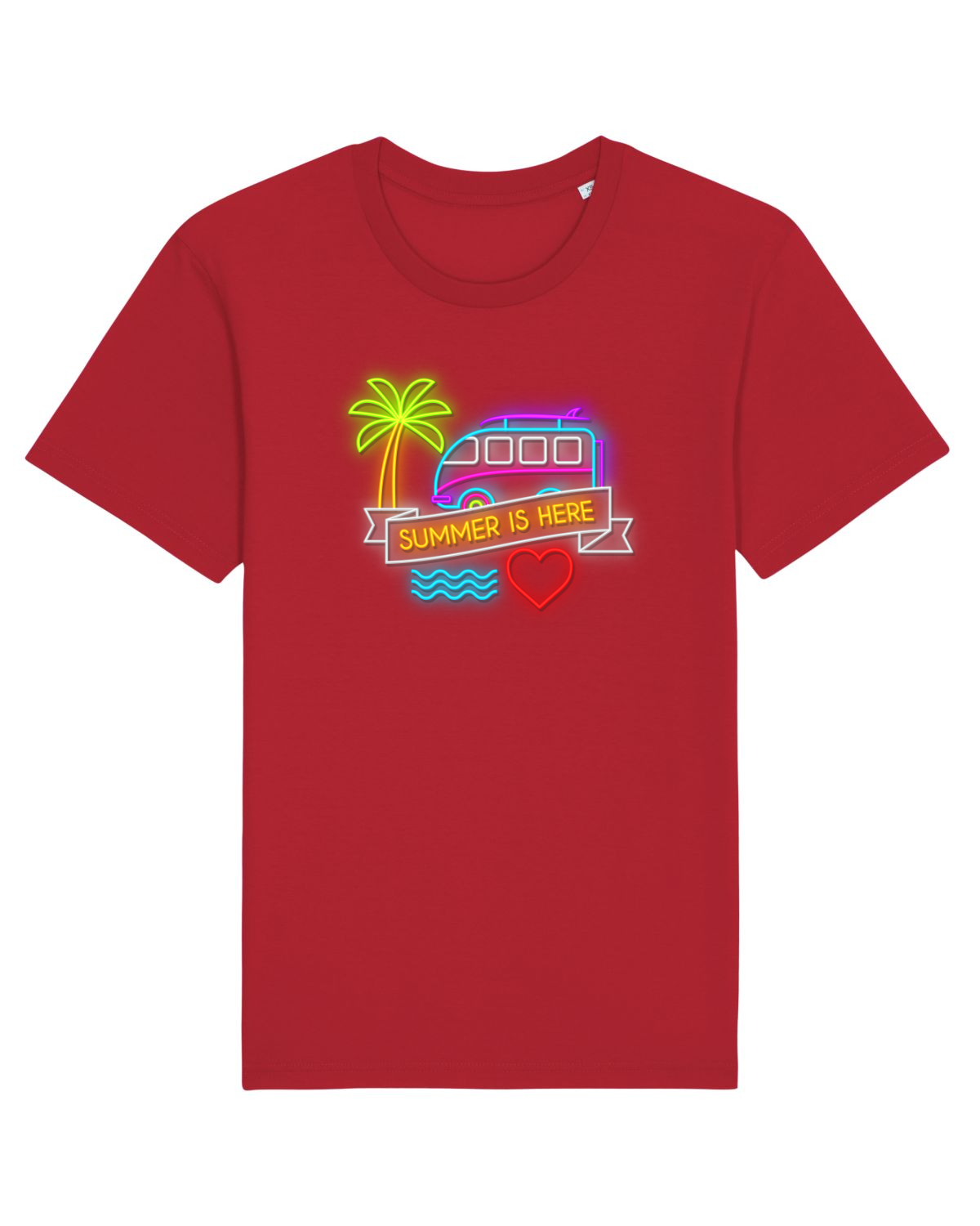 Tricou mânecă scurtă Unisex Rocker Red