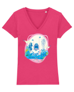 hinta Tricou mânecă scurtă guler V Damă Evoker
