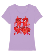 kiss_III Tricou mânecă scurtă guler larg fitted Damă Expresser