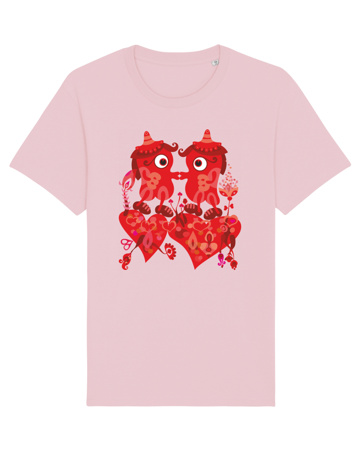 Tricou mânecă scurtă Unisex Rocker Cotton Pink