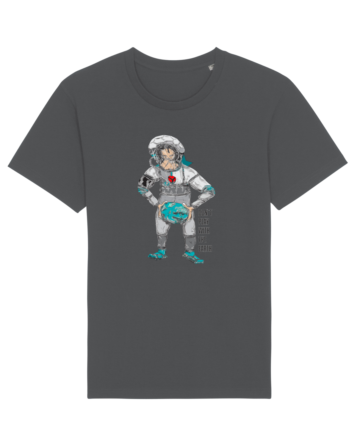 Tricou mânecă scurtă Unisex Rocker Anthracite