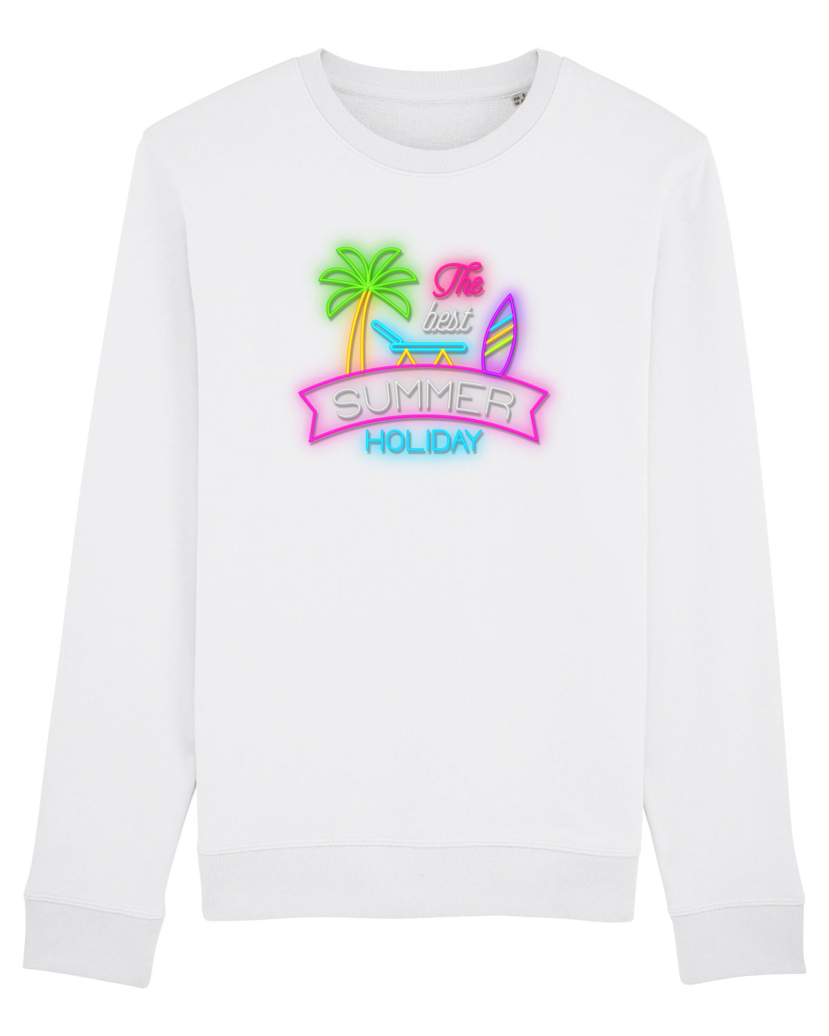 Bluză mânecă lungă Unisex Rise White