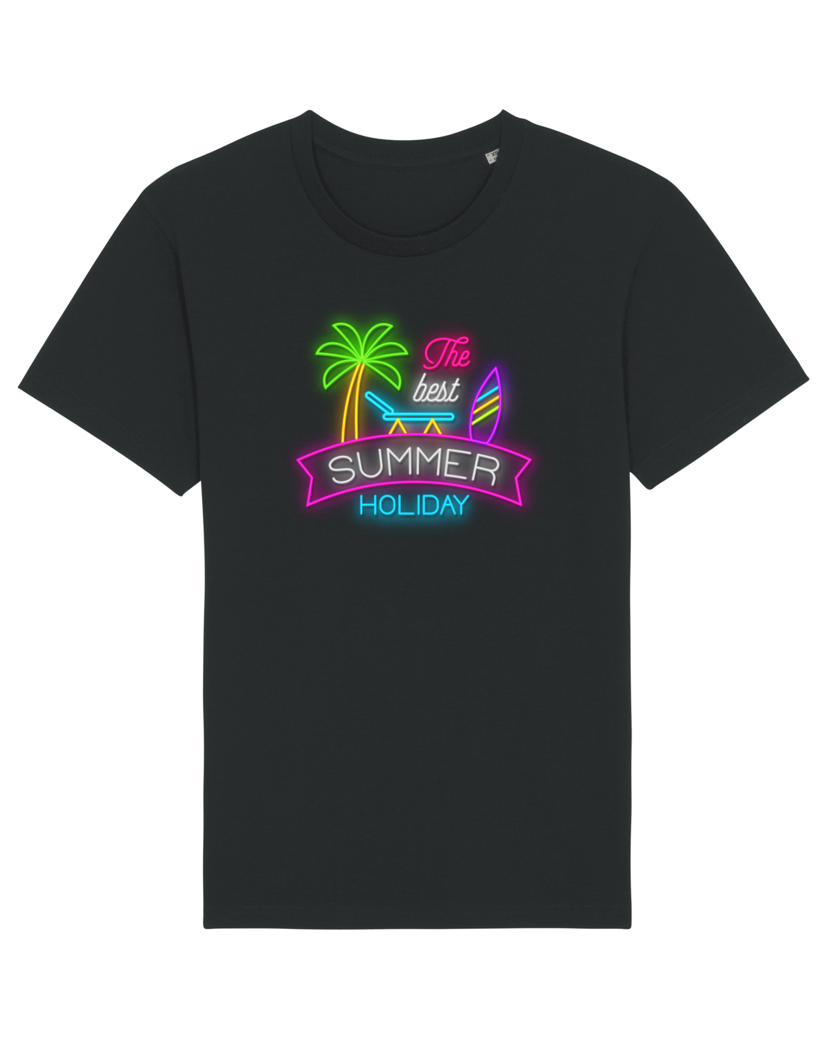 Tricou mânecă scurtă Unisex Rocker Black
