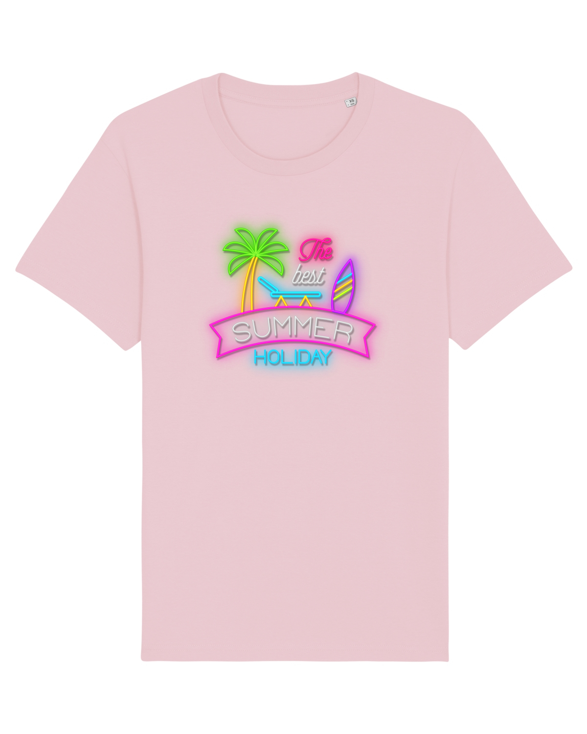 Tricou mânecă scurtă Unisex Rocker Cotton Pink