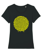 Emoji Dimension Tricou mânecă scurtă guler larg fitted Damă Expresser