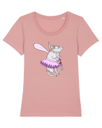 Fairy Tooth Rat Tricou mânecă scurtă guler larg fitted Damă Expresser