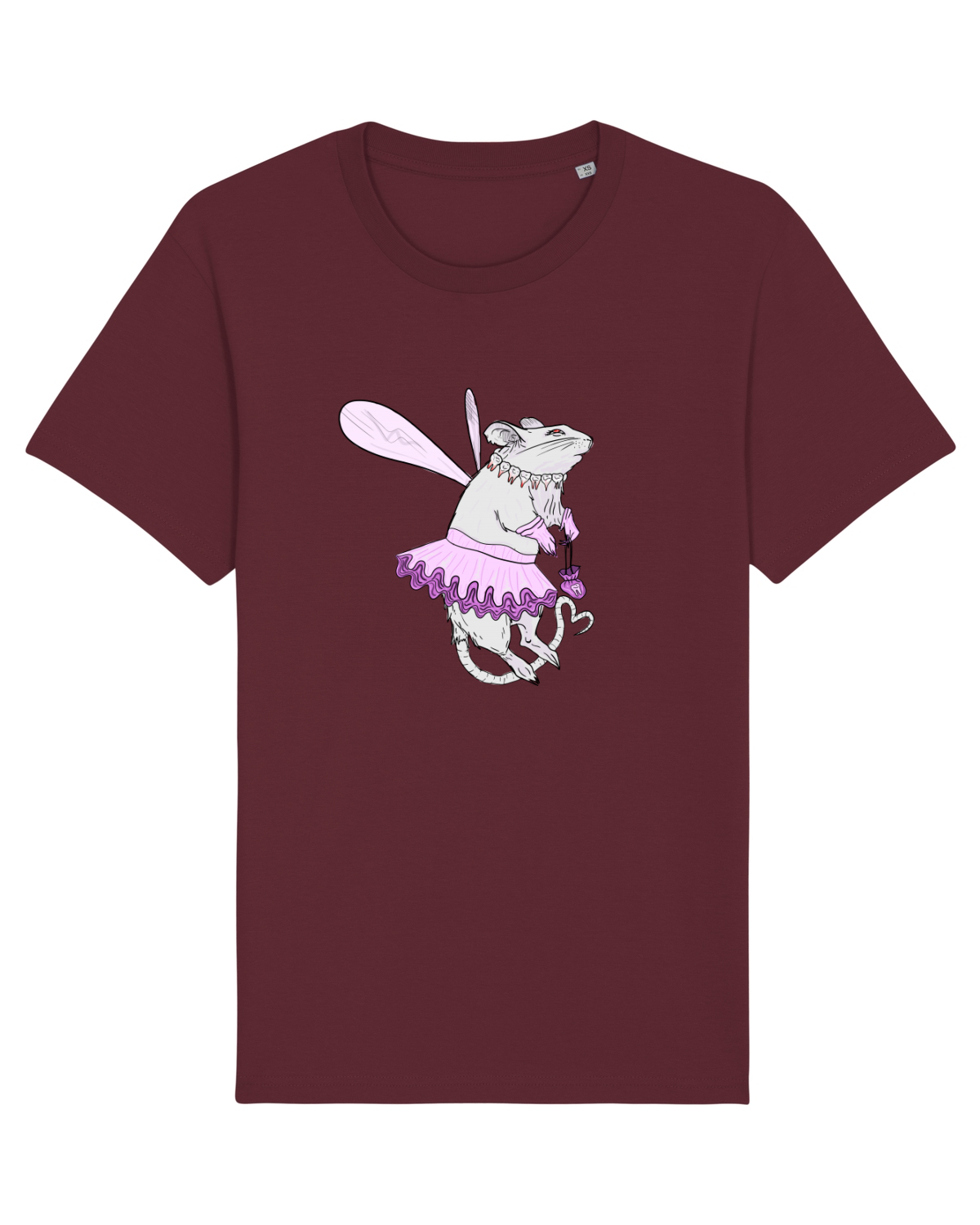Tricou mânecă scurtă Unisex Rocker Burgundy