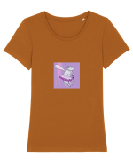Fairy Tooth Rat Tricou mânecă scurtă guler larg fitted Damă Expresser