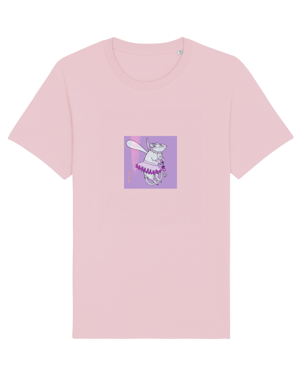 Tricou mânecă scurtă Unisex Rocker Cotton Pink