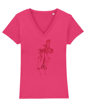 Rose and Hand  Raspberry