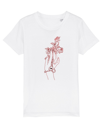 Rose and Hand  White