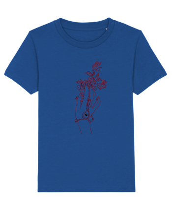 Rose and Hand  Majorelle Blue