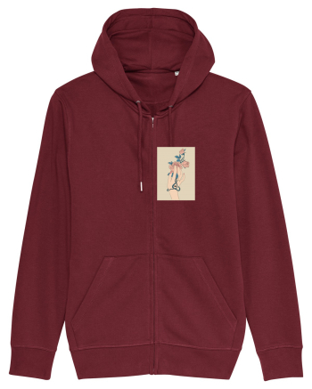 Rose and Hand  Burgundy