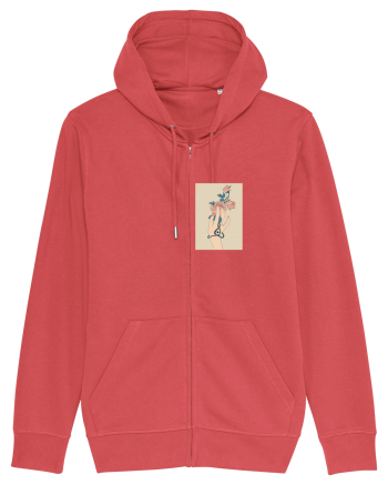 Rose and Hand  Carmine Red