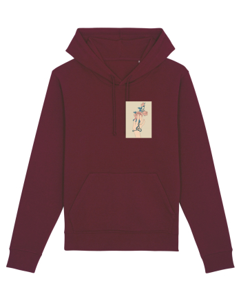Rose and Hand  Burgundy