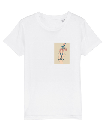 Rose and Hand  White