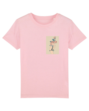 Rose and Hand  Cotton Pink