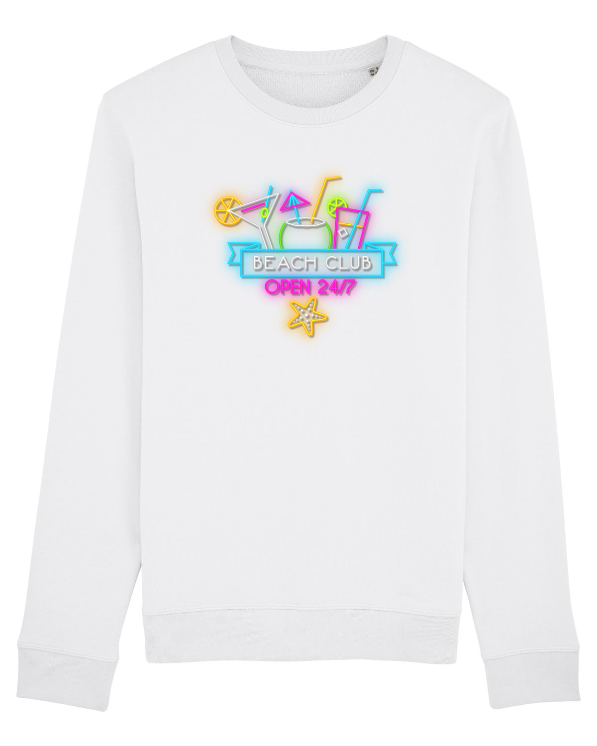 Bluză mânecă lungă Unisex Rise White