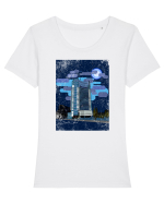 intercontinental noaptea Tricou mânecă scurtă guler larg fitted Damă Expresser
