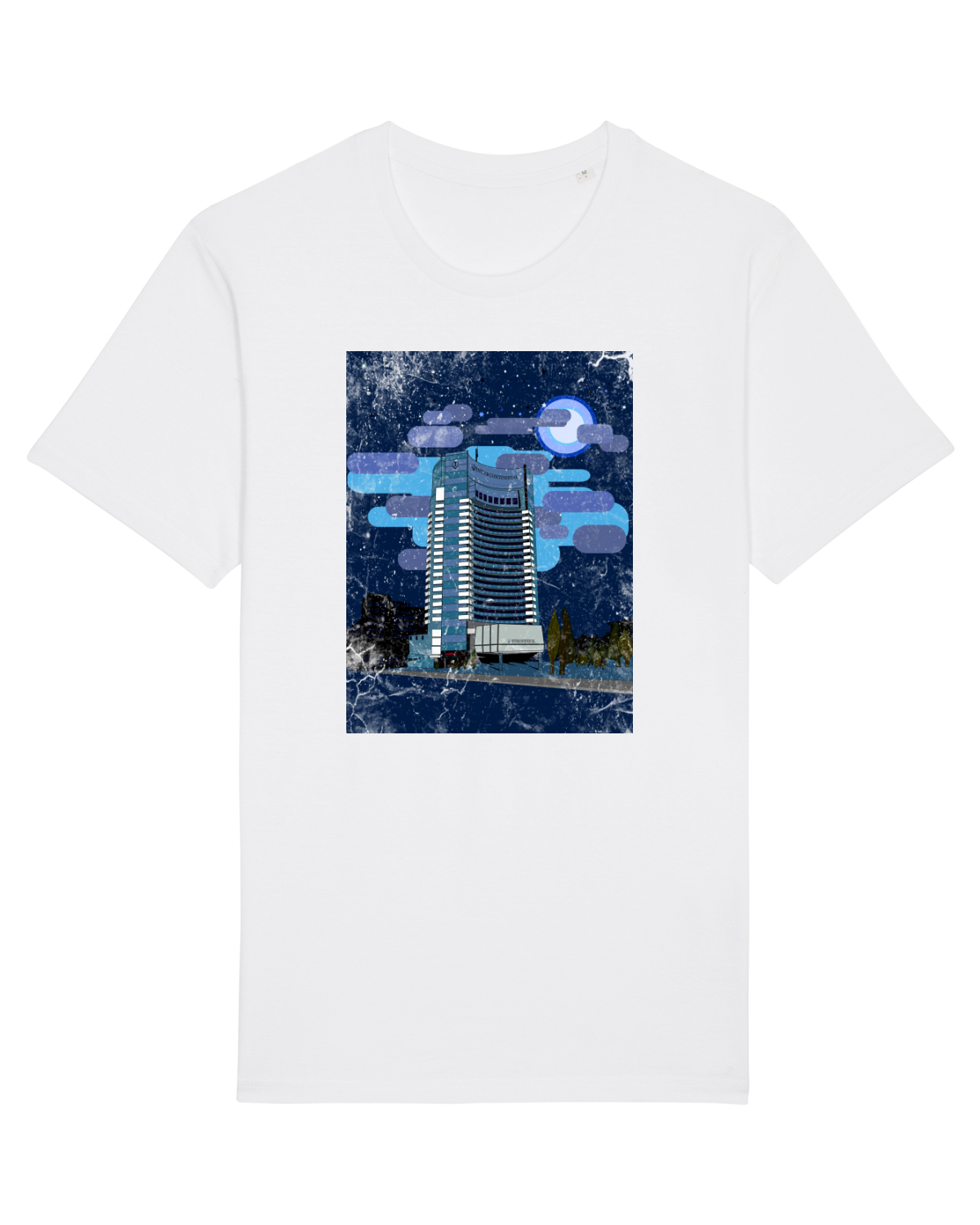 Tricou mânecă scurtă Unisex Rocker White