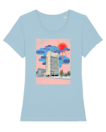 intercontinental ziua Tricou mânecă scurtă guler larg fitted Damă Expresser