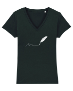 Am facut pana Tricou mânecă scurtă guler V Damă Evoker
