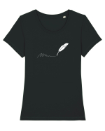 Am facut pana Tricou mânecă scurtă guler larg fitted Damă Expresser