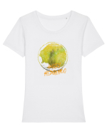 Angry Hedgehog Tricou mânecă scurtă guler larg fitted Damă Expresser