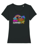 Vara fără sfârșit Tricou mânecă scurtă guler larg fitted Damă Expresser
