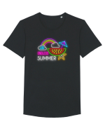 Vara fără sfârșit Tricou mânecă scurtă guler larg Bărbat Skater