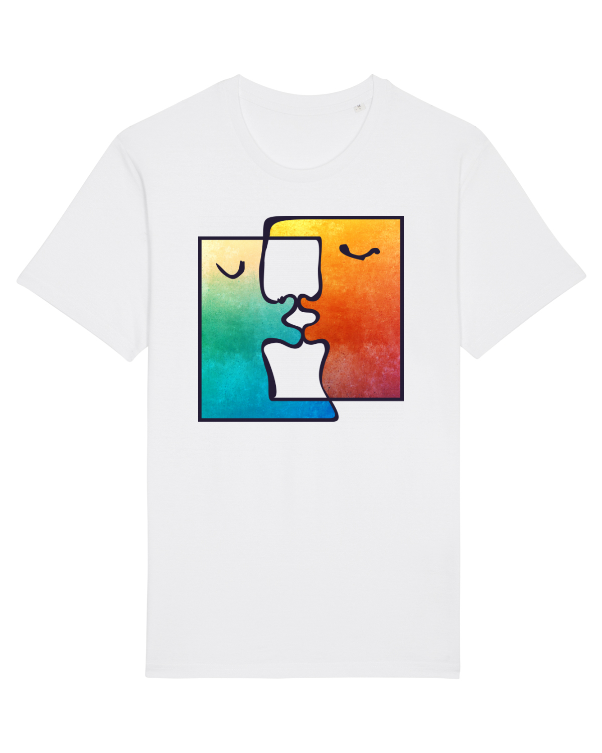 Tricou mânecă scurtă Unisex Rocker White