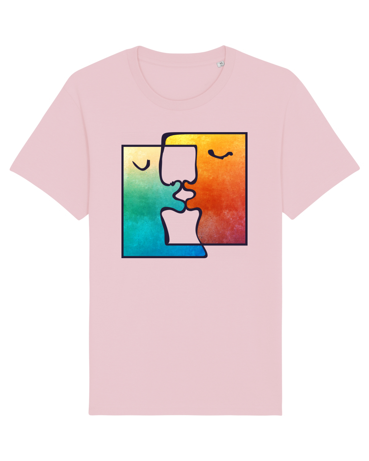 Tricou mânecă scurtă Unisex Rocker Cotton Pink