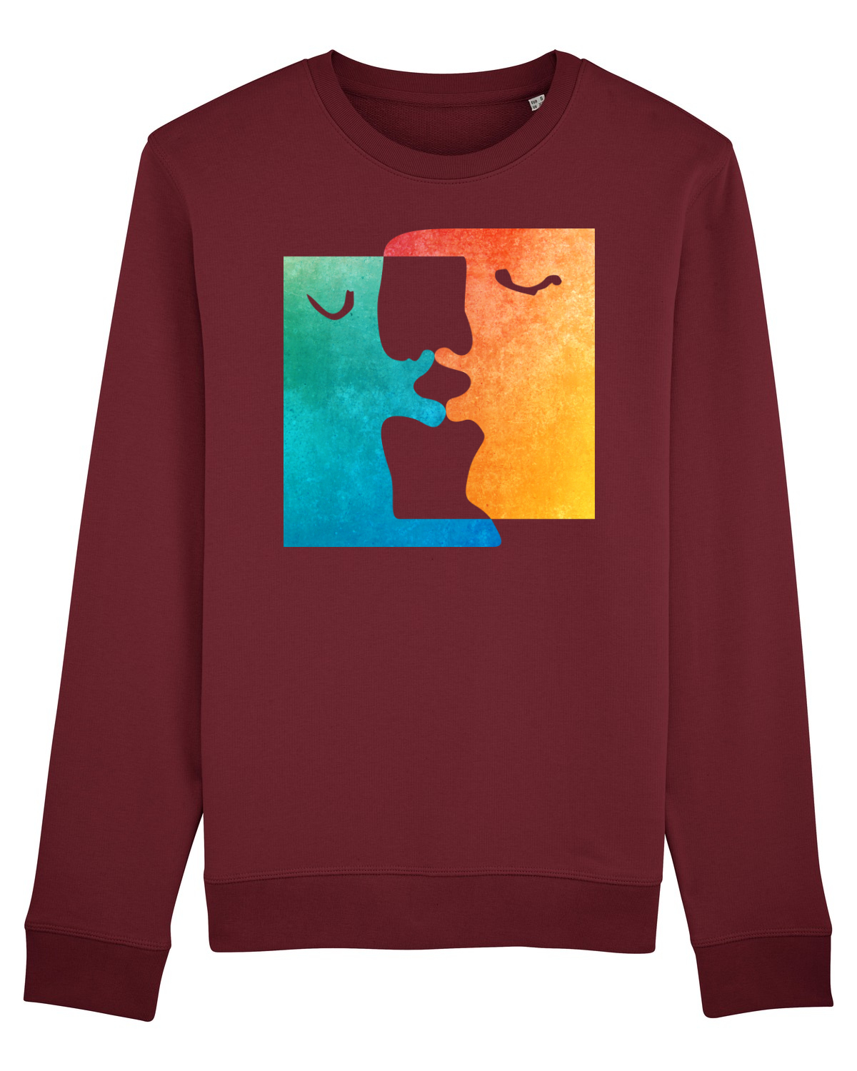 Bluză mânecă lungă Unisex Rise Burgundy