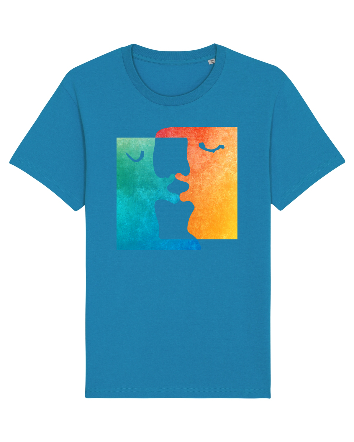 Tricou mânecă scurtă Unisex Rocker Azur