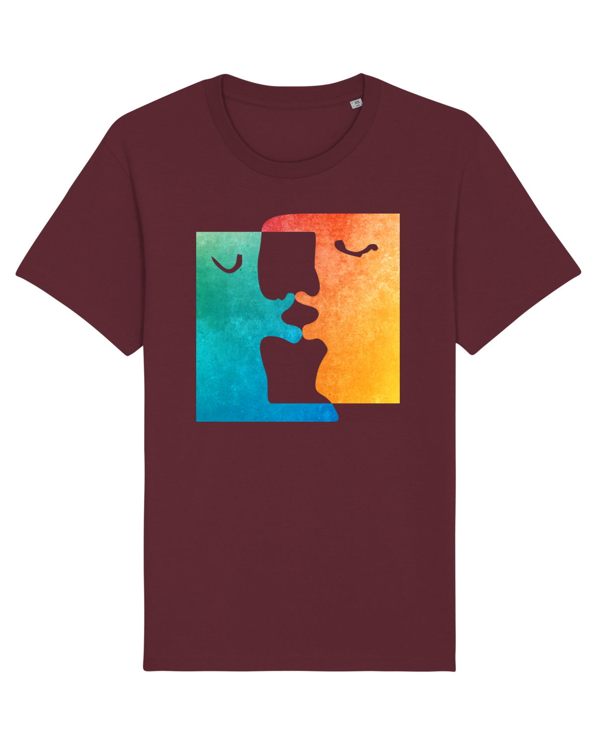 Tricou mânecă scurtă Unisex Rocker Burgundy