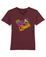 Spre plajă Tricou mânecă scurtă guler V Bărbat Presenter