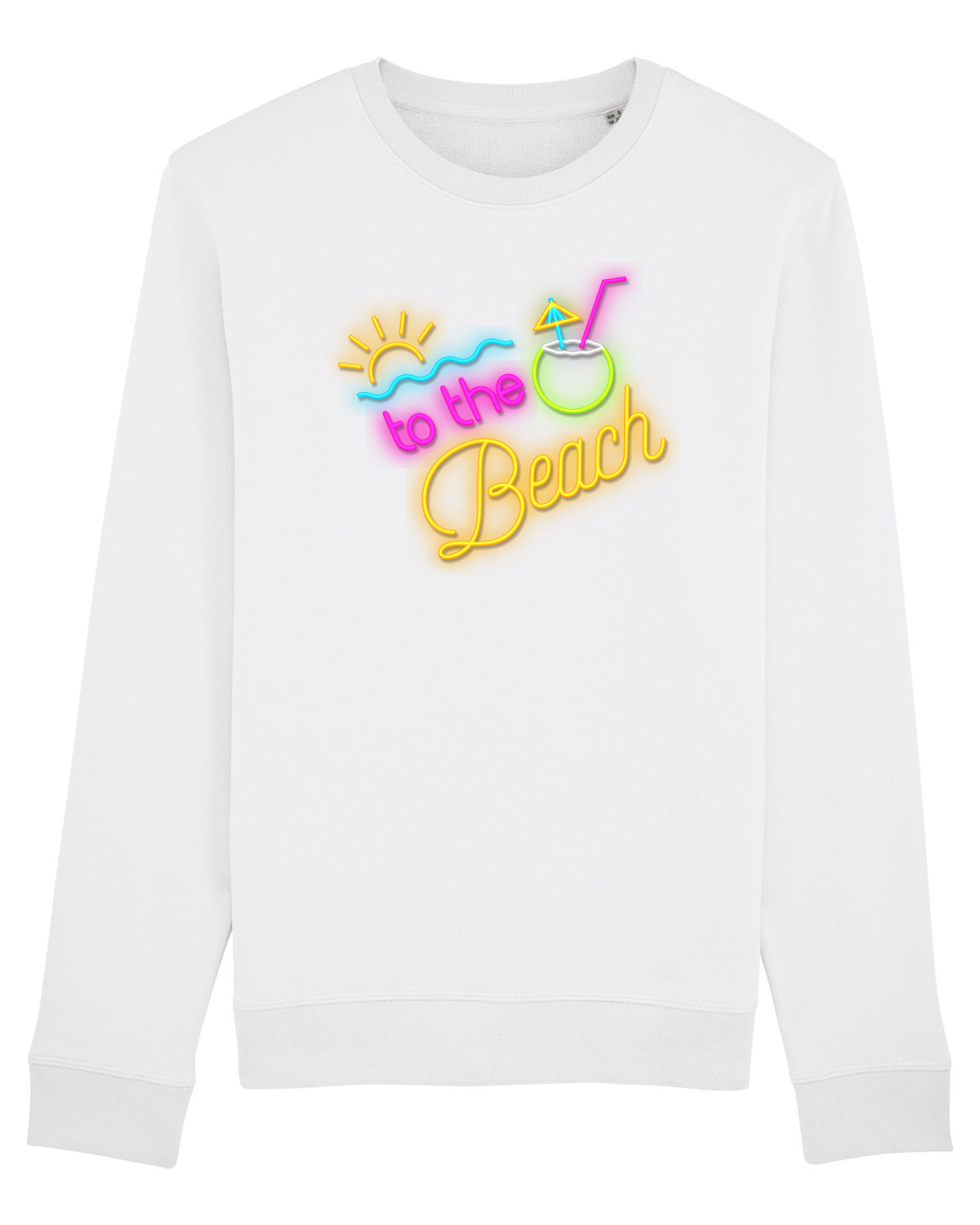 Bluză mânecă lungă Unisex Rise White