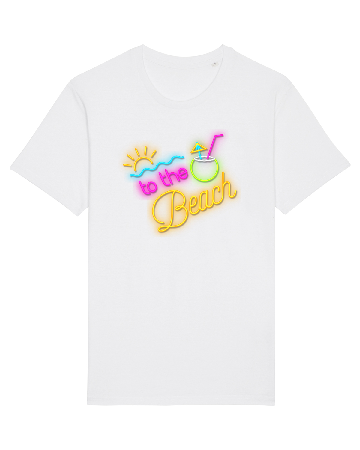 Tricou mânecă scurtă Unisex Rocker White