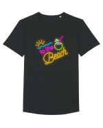 Spre plajă Tricou mânecă scurtă guler larg Bărbat Skater