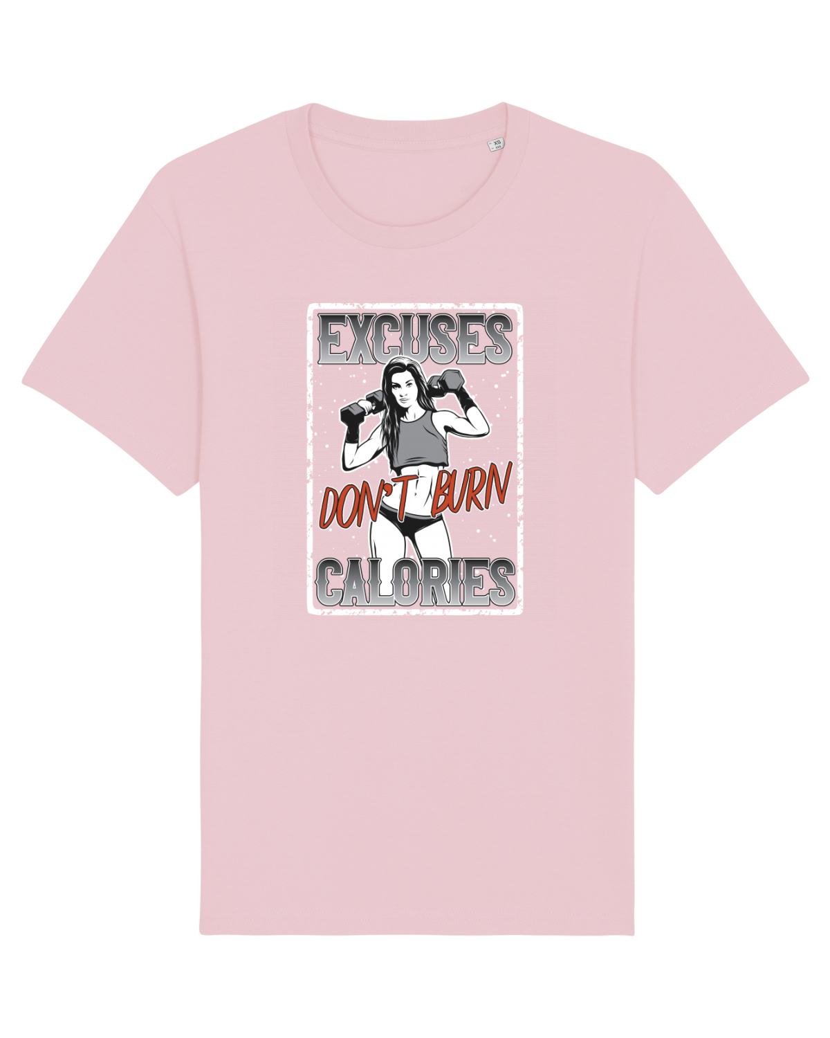 Tricou mânecă scurtă Unisex Rocker Cotton Pink