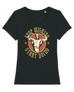 Stop Wishing Start Doing Tricou mânecă scurtă guler larg fitted Damă Expresser