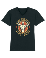Stop Wishing Start Doing Tricou mânecă scurtă guler V Bărbat Presenter